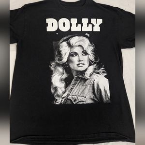 DOLLY Parton Black & White Tee Shirt